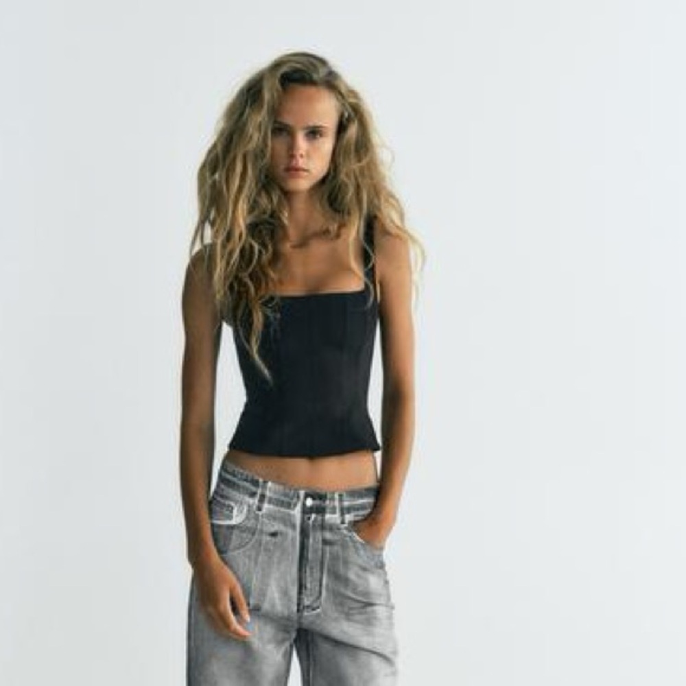 Zara Black Corset Top